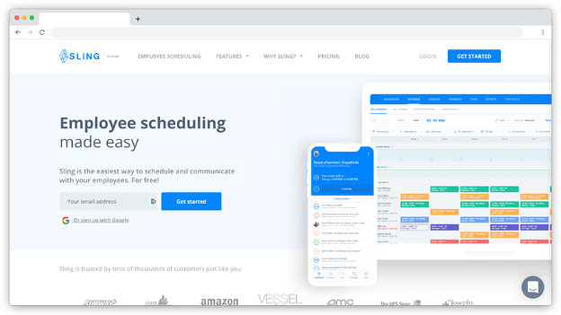 Sling employee scheduling software