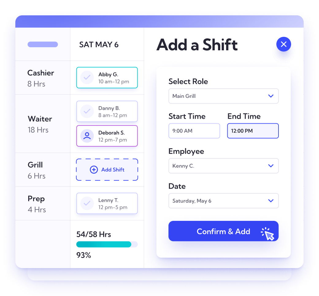 restaurant scheduling software