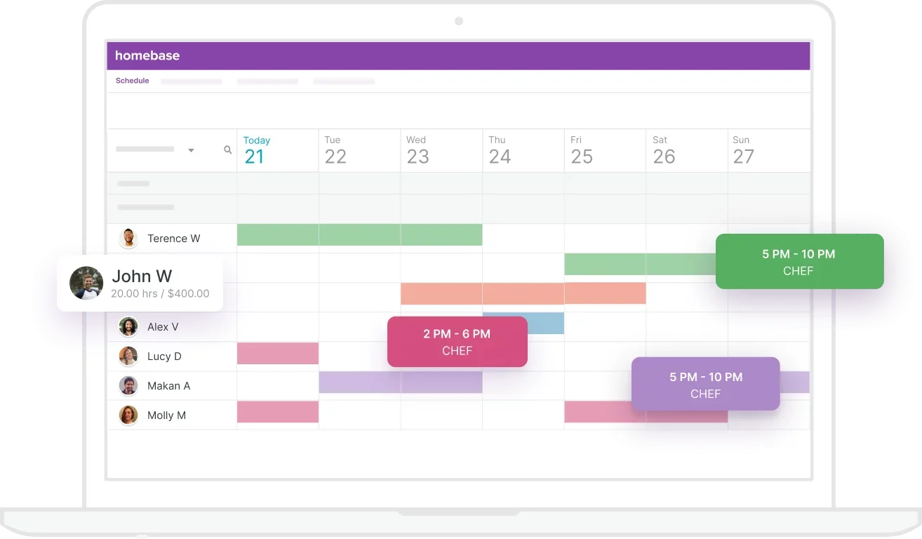 homebase scheduling