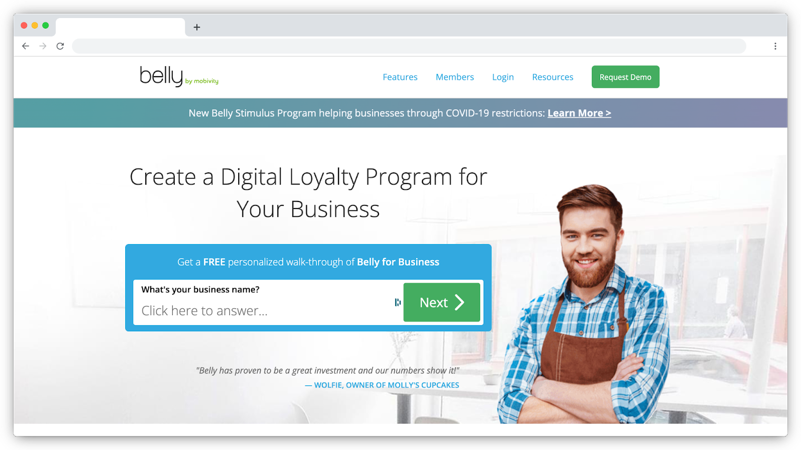 Belly restaurant customer loyalty software