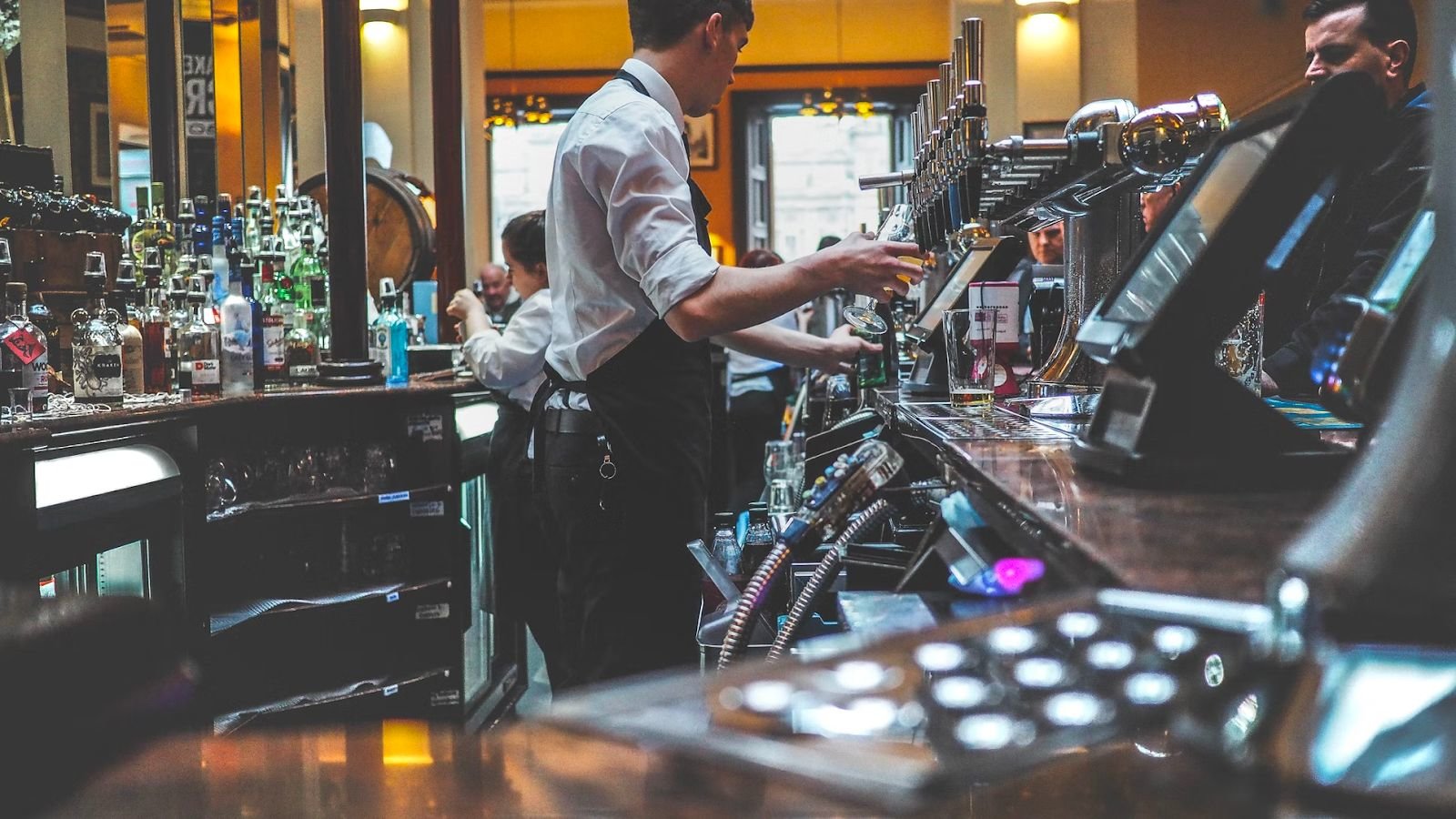 Man at bar