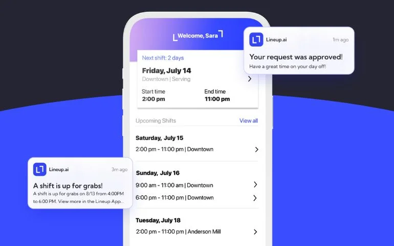Featured Image for Lineup.ai's Mobile App for Employees Keeps Everyone on the Same Page