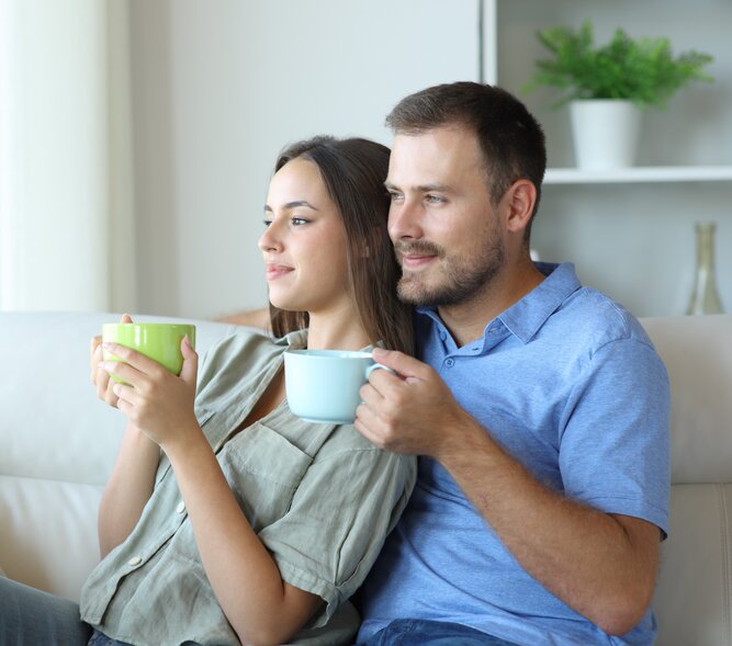 pareja tranquila