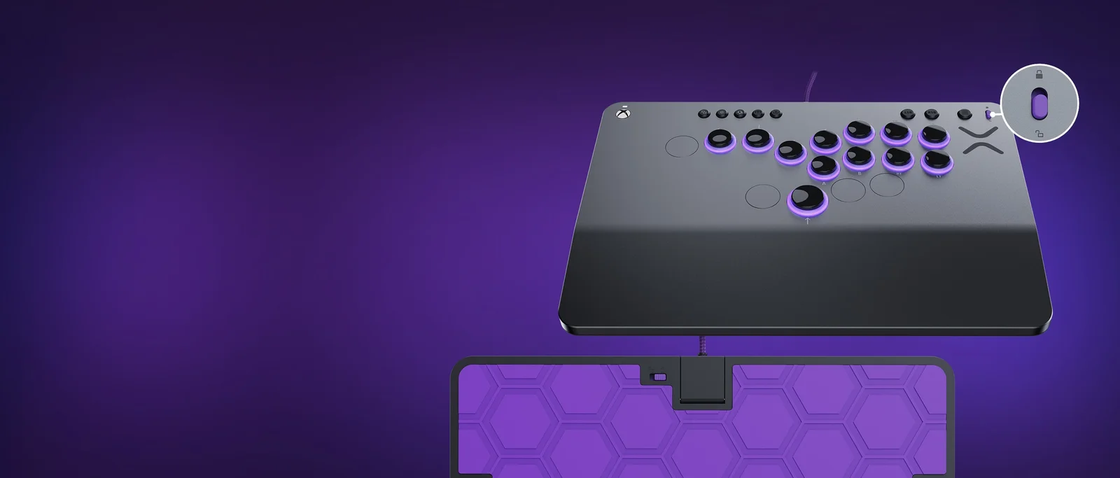 Victrix Pro KO with tournament lock and braided USB-C cable.