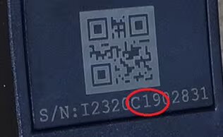 xo four headset serial number