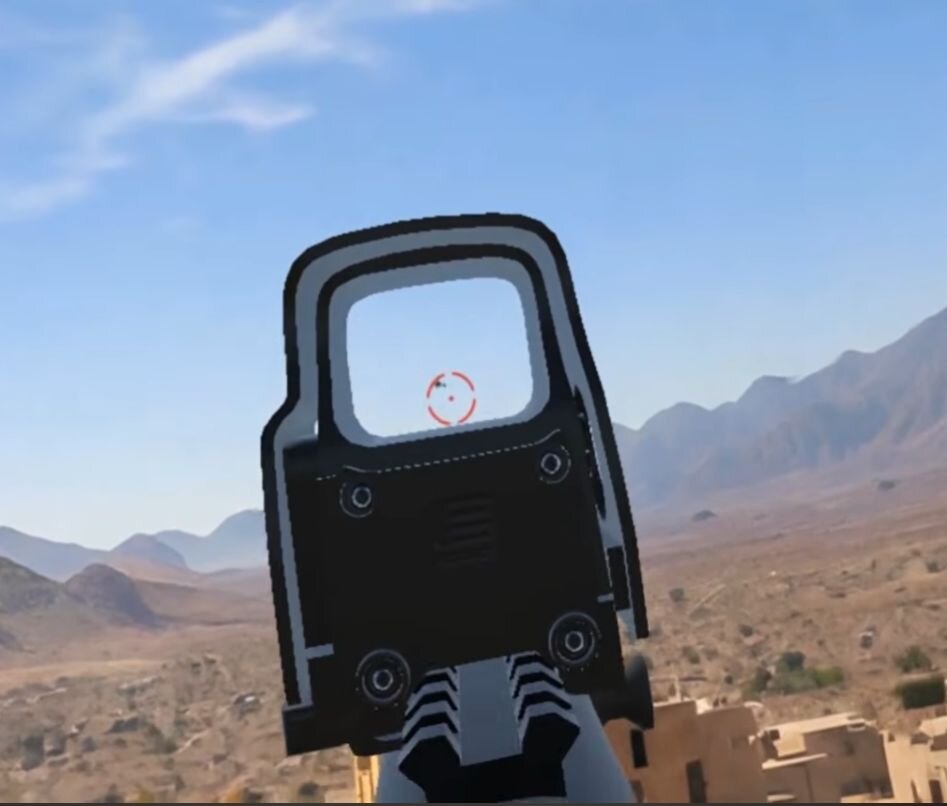 Aiming down scope