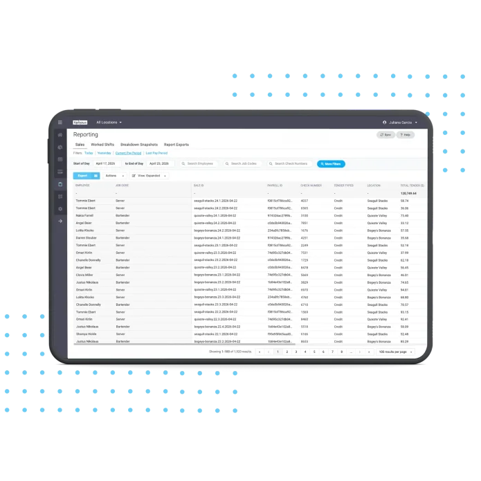 Walkthrough of the one-click export in TipHaus's Client Dashboard