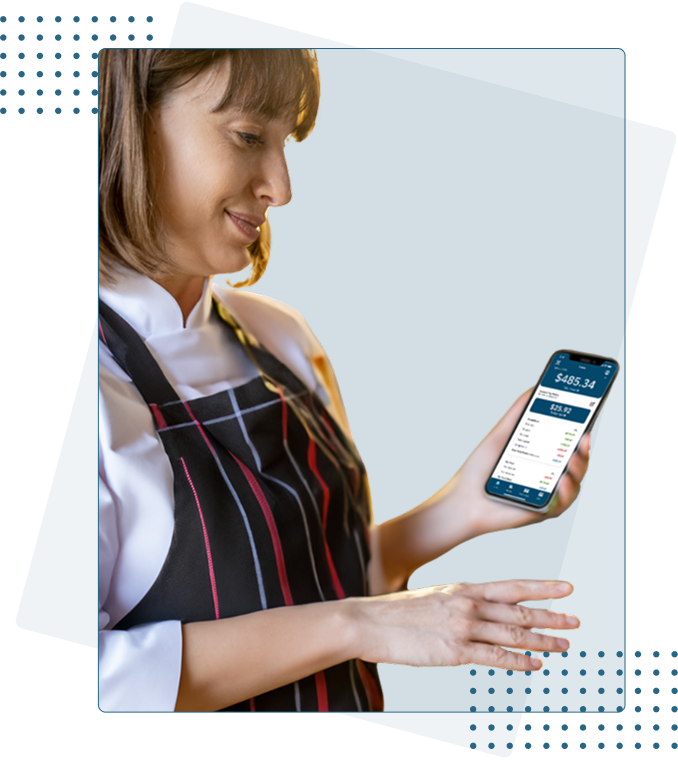 Happy TipHaus Employee Using the TipHaus Employee App