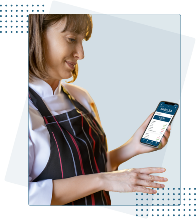 Happy TipHaus Employee Using the TipHaus Employee App