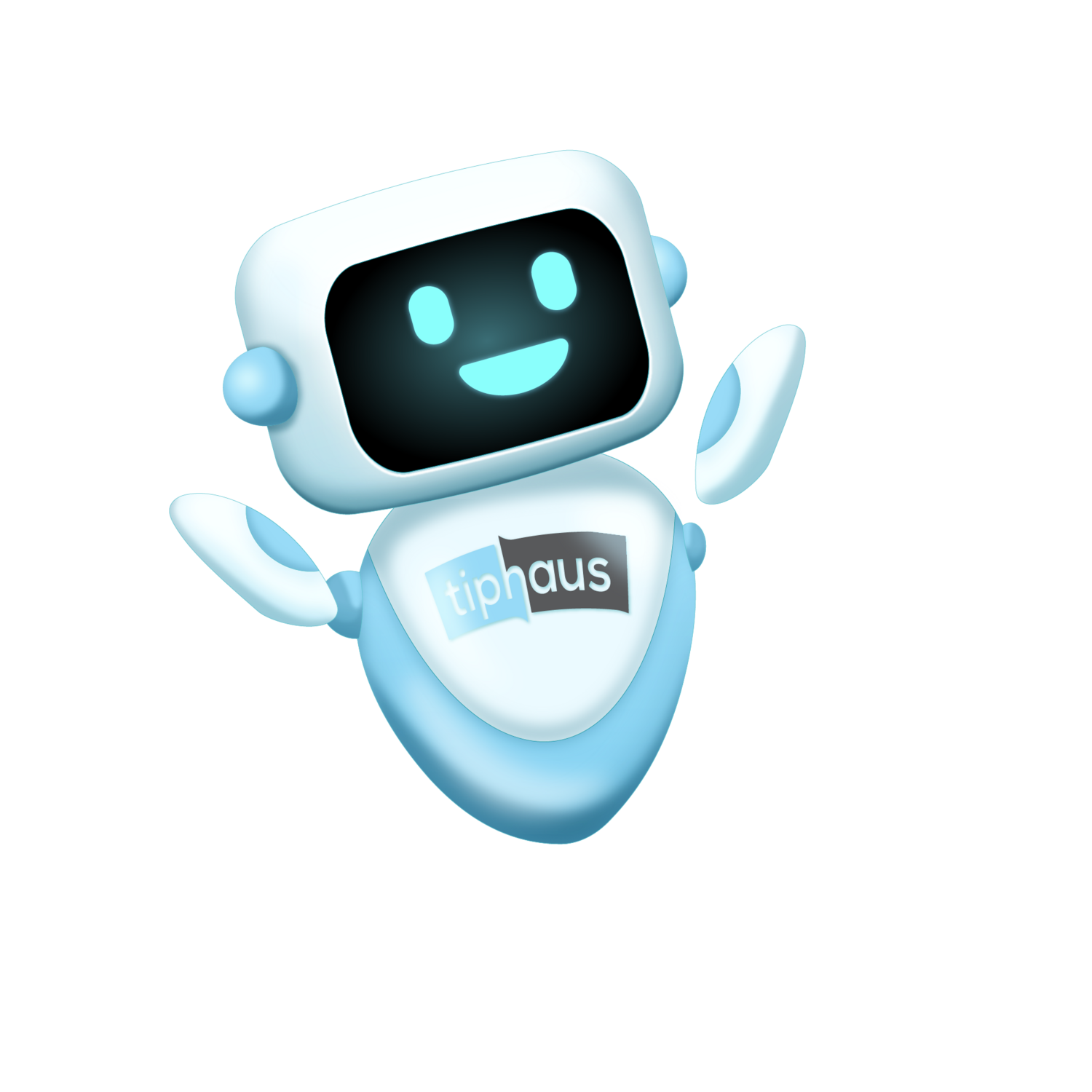 Happy Tippy the robot