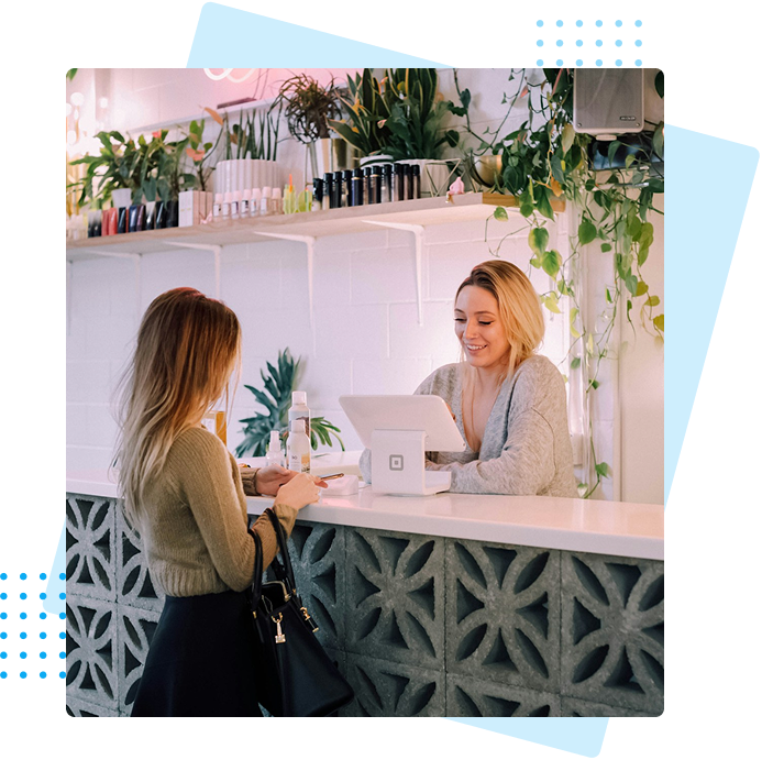 POS and the Tiphaus app shown as working together