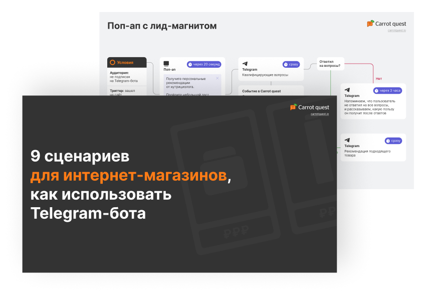 9 сценариев для Telegram-бота для интернет-магазинов