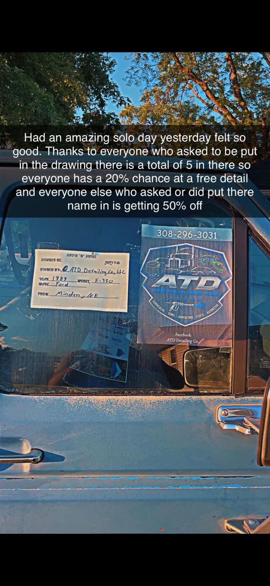 ATD Detailing Co. completed work