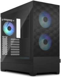 Frontier gaming computer case in black