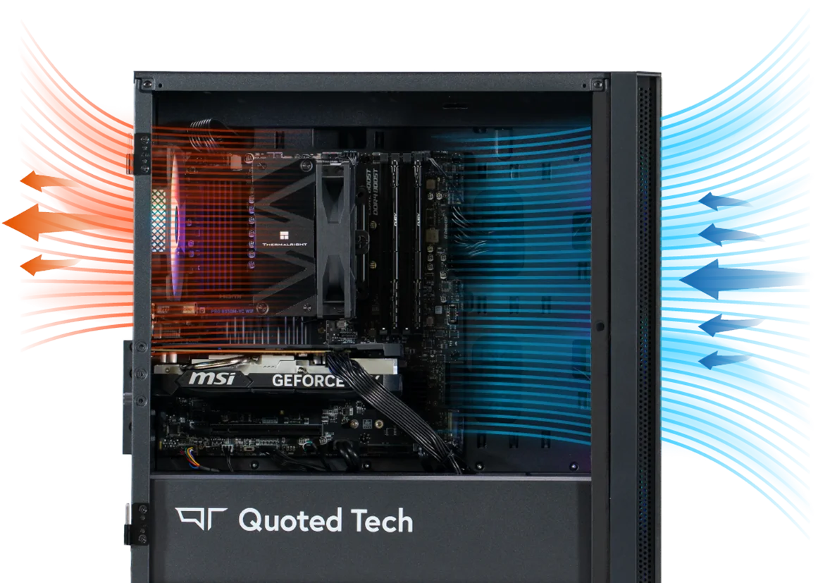 Quoted Tech Shield equipped with high-performance cooling.