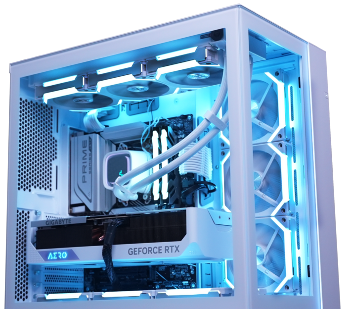 Quoted Tech Great North Gaming PC, Expansive design, advanced cooling, and high-performance components for an exceptional gaming experience.