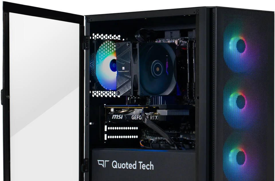 Quoted Tech Shield with glass panel open.