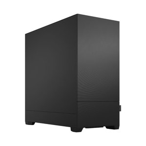 Fractal workstation computer case in metal mat black. 
