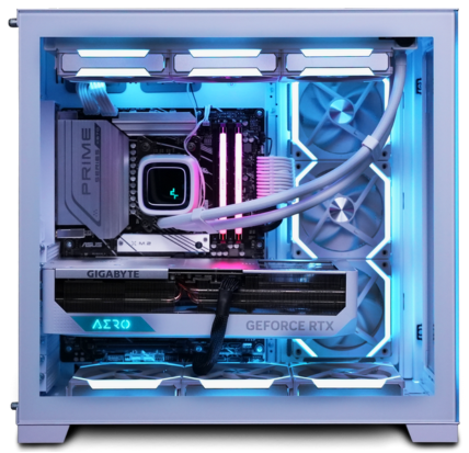 Great North computer with optimized case airflow design, ensuring efficient cooling for high-performance components, enhancing gaming experiences with ultra low temperatures.