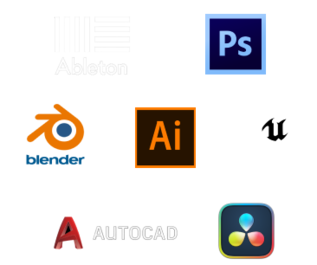 The Quoted Tech workstation can run all the latest and greatest software out there like, Blender, Illustrator, Photoshop, Unreal Engine, DaVinci Studio, Autocad, Abelton and so much more. the workstation will help you work way faster.