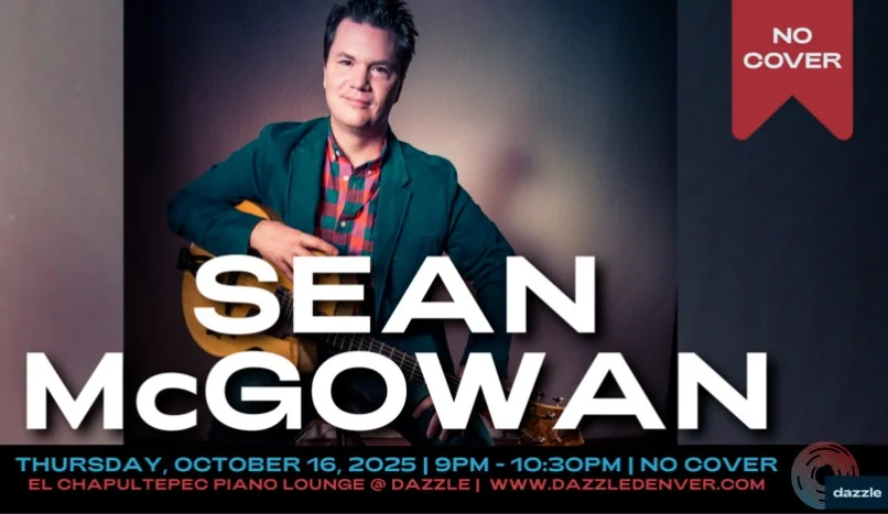 A poster for El Chapultepec Piano Lounge: Sean McGowan  event