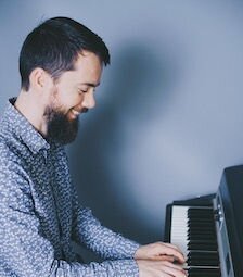 A poster for Steve Denny Trio event