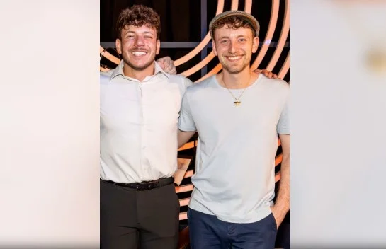 A poster for Dazzle Brunch with Chick Magnet Duo event