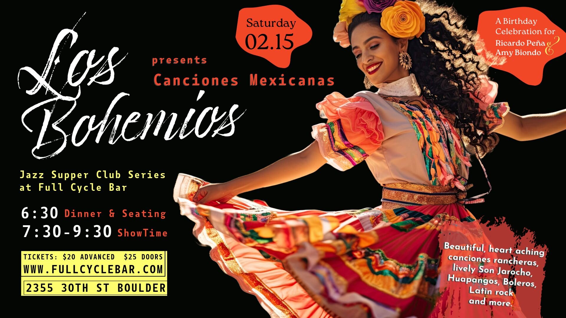 A poster for JAZZ SUPPER CLUB SERIES | Canciones Mexicanos  event