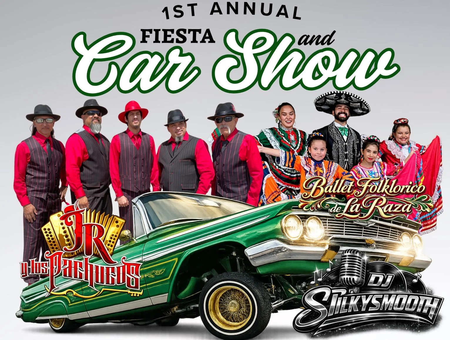 A poster for Cinco de Mayo Fiesta & Car Show 2026 event