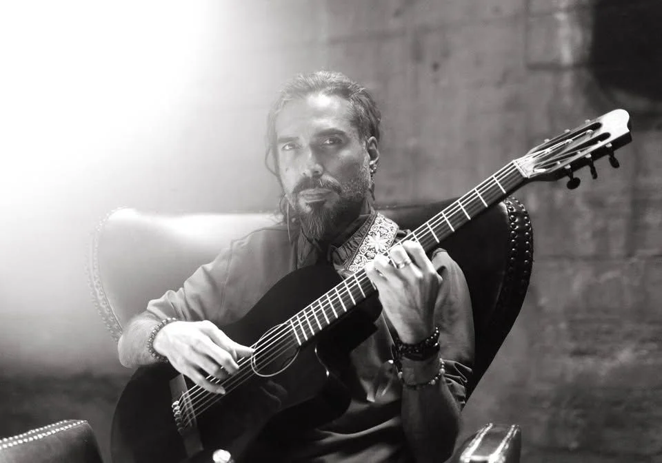 A poster for El Javi: The Guitar and I — 20-Year Anniversary of Gypsy Muse event