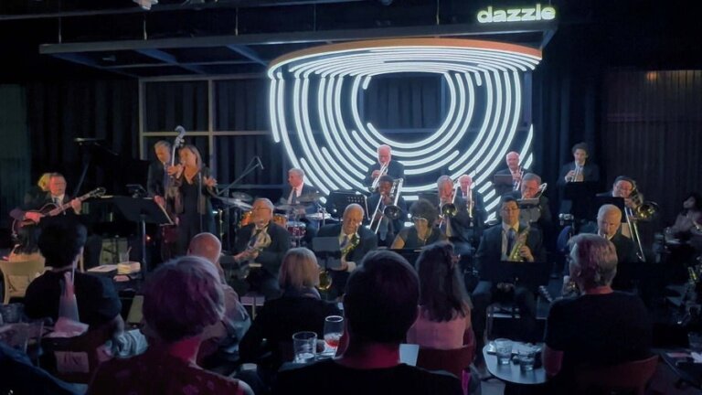 A poster for FJO: "A Night at the Savoy" - The Stories and the Music event