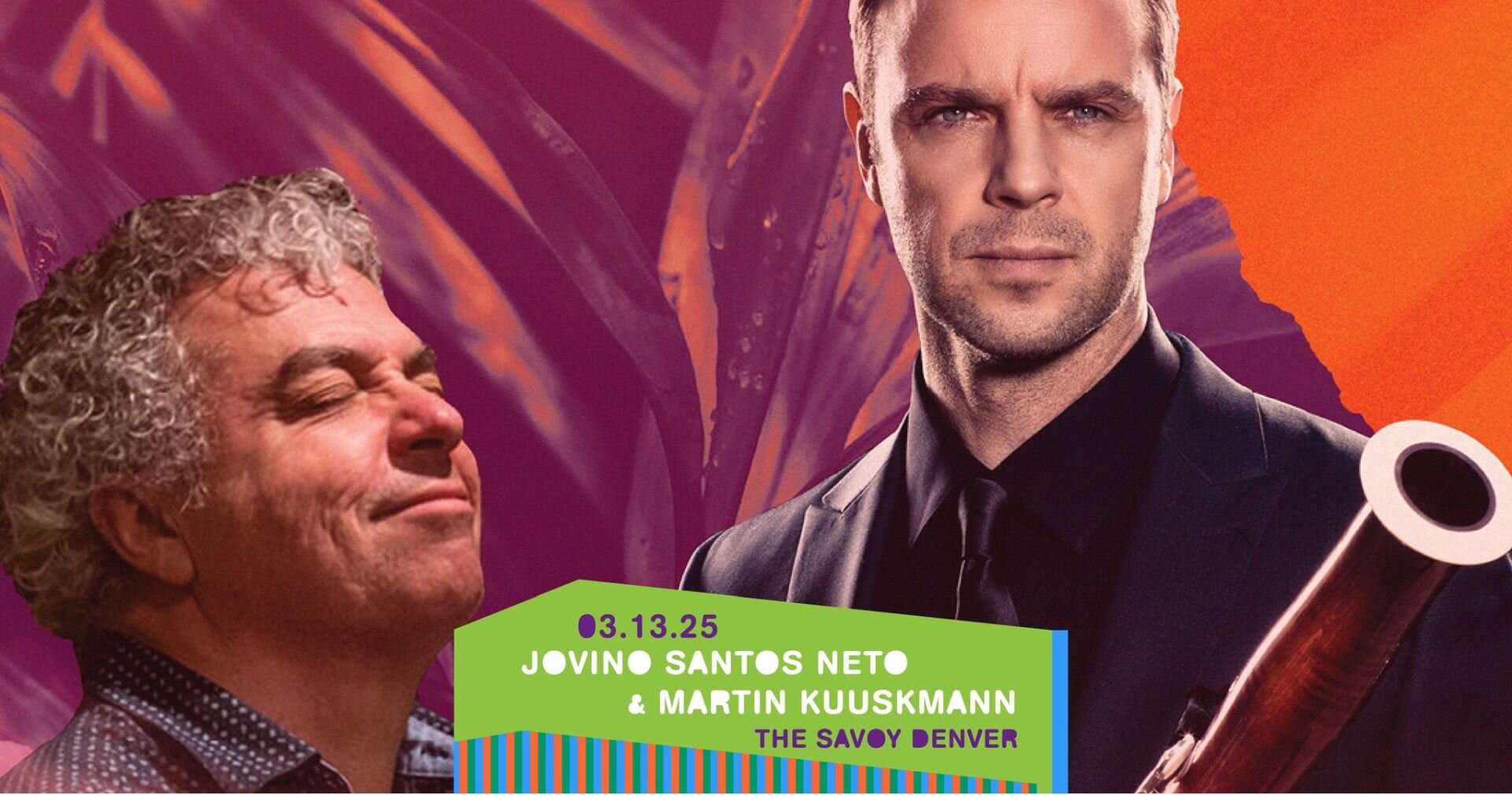 A poster for MAS Presents: Jovino Santos Neto & Martin Kuuskmann event