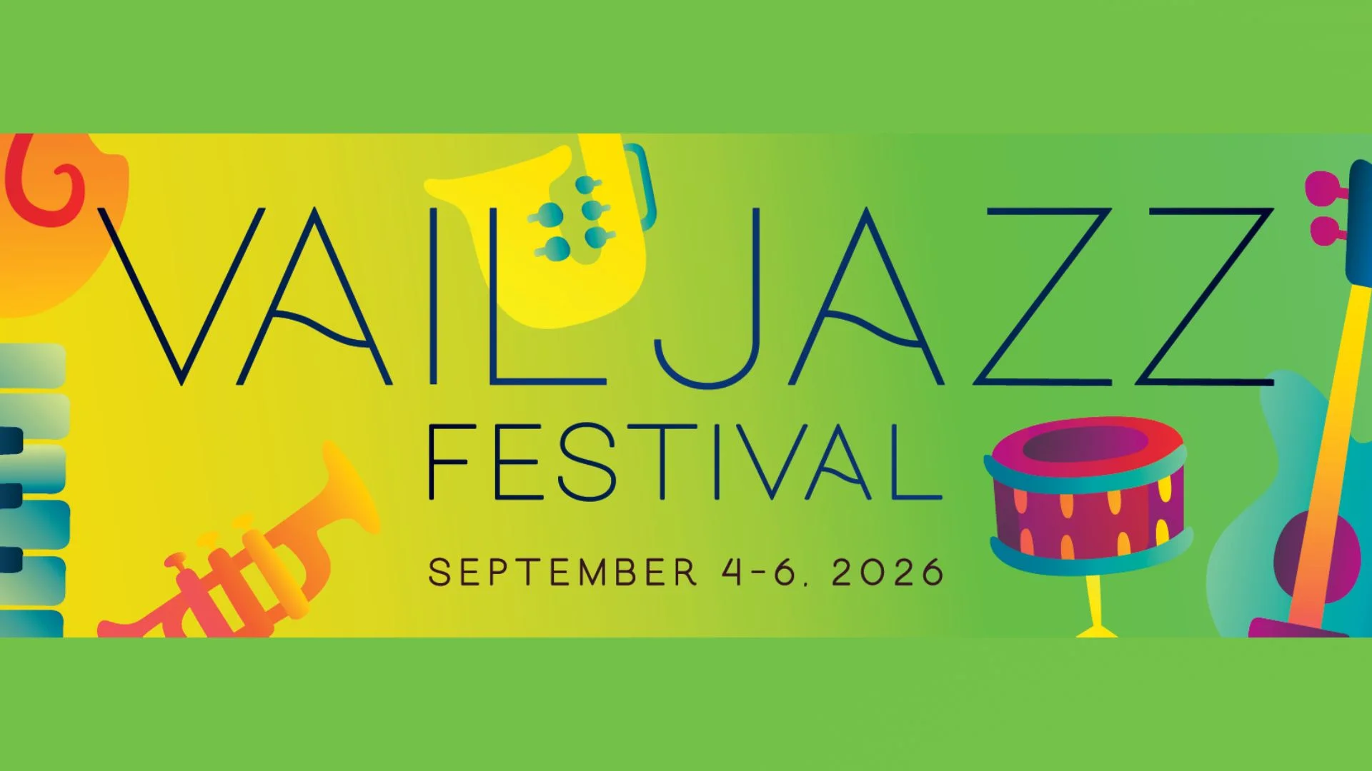 A poster for Vail Jazz Festival event