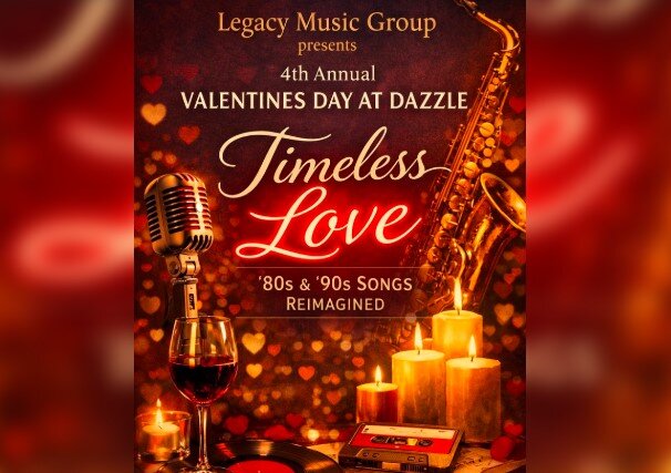 A poster for The Legacy Group: Timeless Love event
