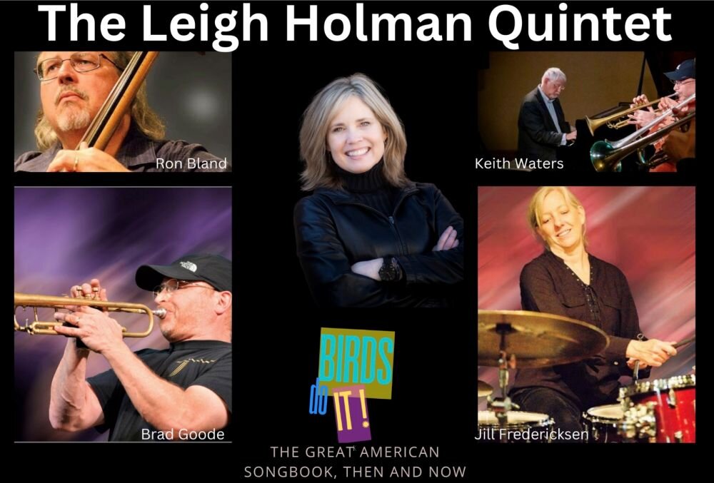A poster for JAZZ SUPPER CLUB SERIES | Leigh Holman - “Birds do it” event