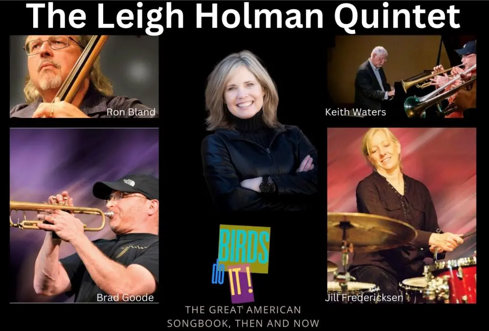 A poster for JAZZ SUPPER CLUB SERIES | Leigh Holman - “Birds do it” event