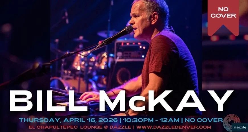 A poster for El Chapultepec Lounge presents: Bill McKay event