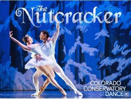 A poster for The Nutcracker - Colorado Conservatory of Dance event