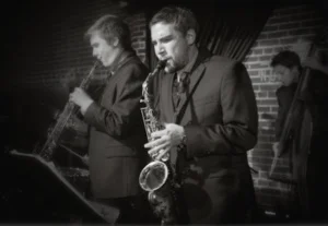 A poster for Daryl Gott Quartet plays Art Pepper event