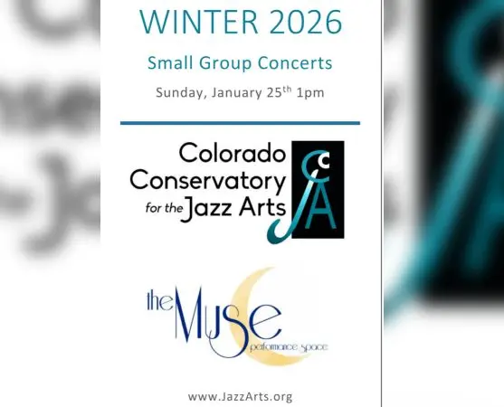 A poster for Colorado Conservatory for the Jazz Arts event