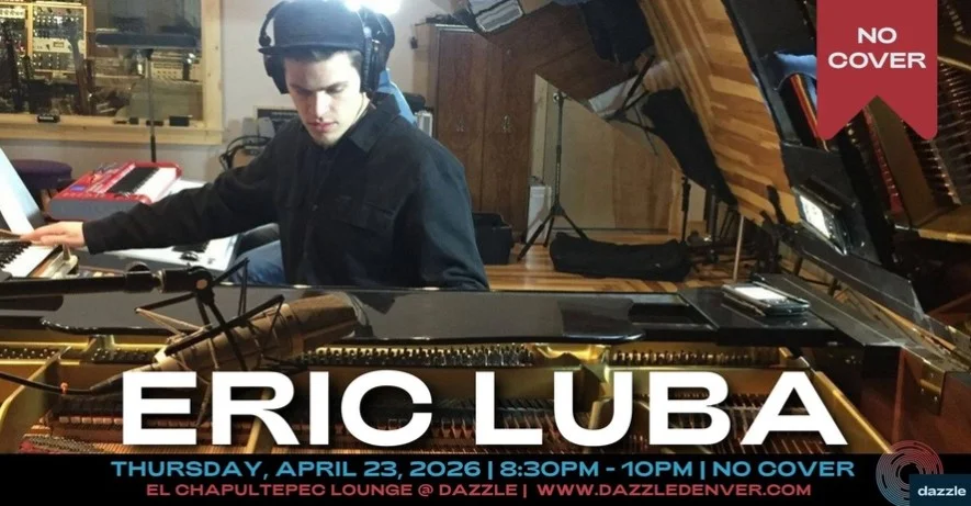 A poster for El Chapultepec Lounge presents: Eric Luba event