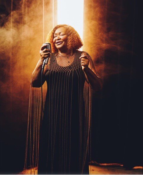 Hazel Miller on foggy stage