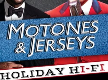 A poster for Motones & Jerseys: Holiday Showdown event