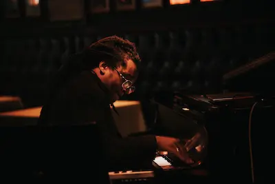 A poster for The Max Moore Quartet Plays McCoy & Mulgrew event