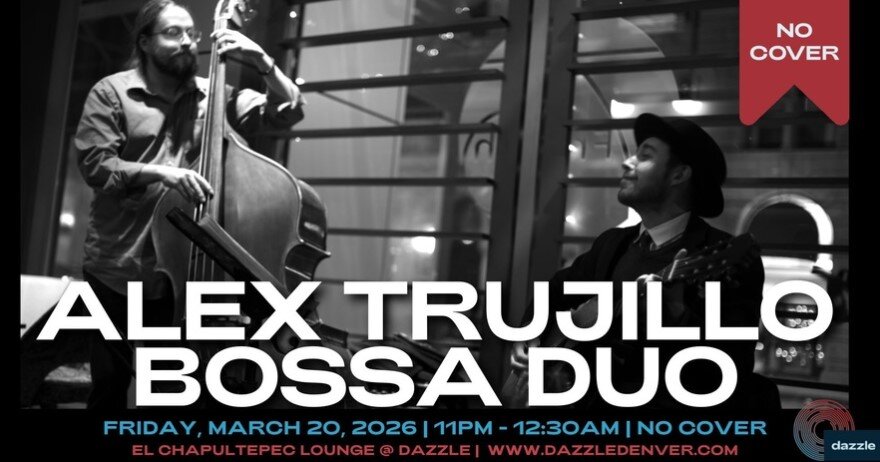 A poster for El Chapultepec Lounge presents: Alex Trujillo Bossa Duo event