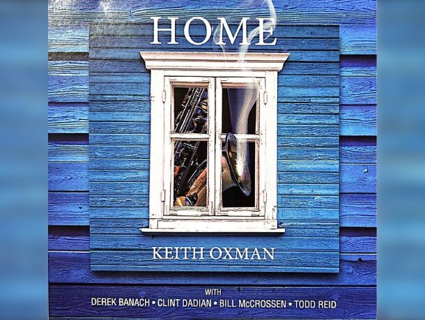 A poster for Keith Oxman Quartet "Home" Album Release  event