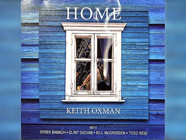 A poster for Keith Oxman Quartet "Home" Album Release  event