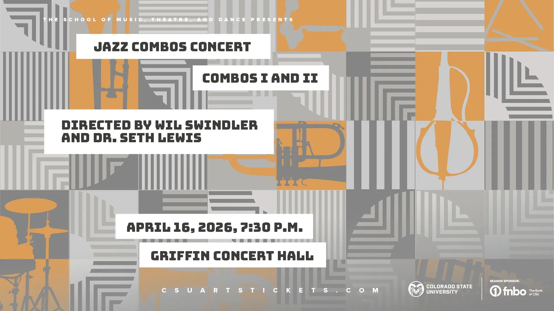 A poster for Jazz Combos Concert event