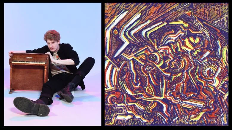 Left: Spencer Zweifel, Right: The Life or Death Situation album cover - both courtesy of Spencer Zweifel