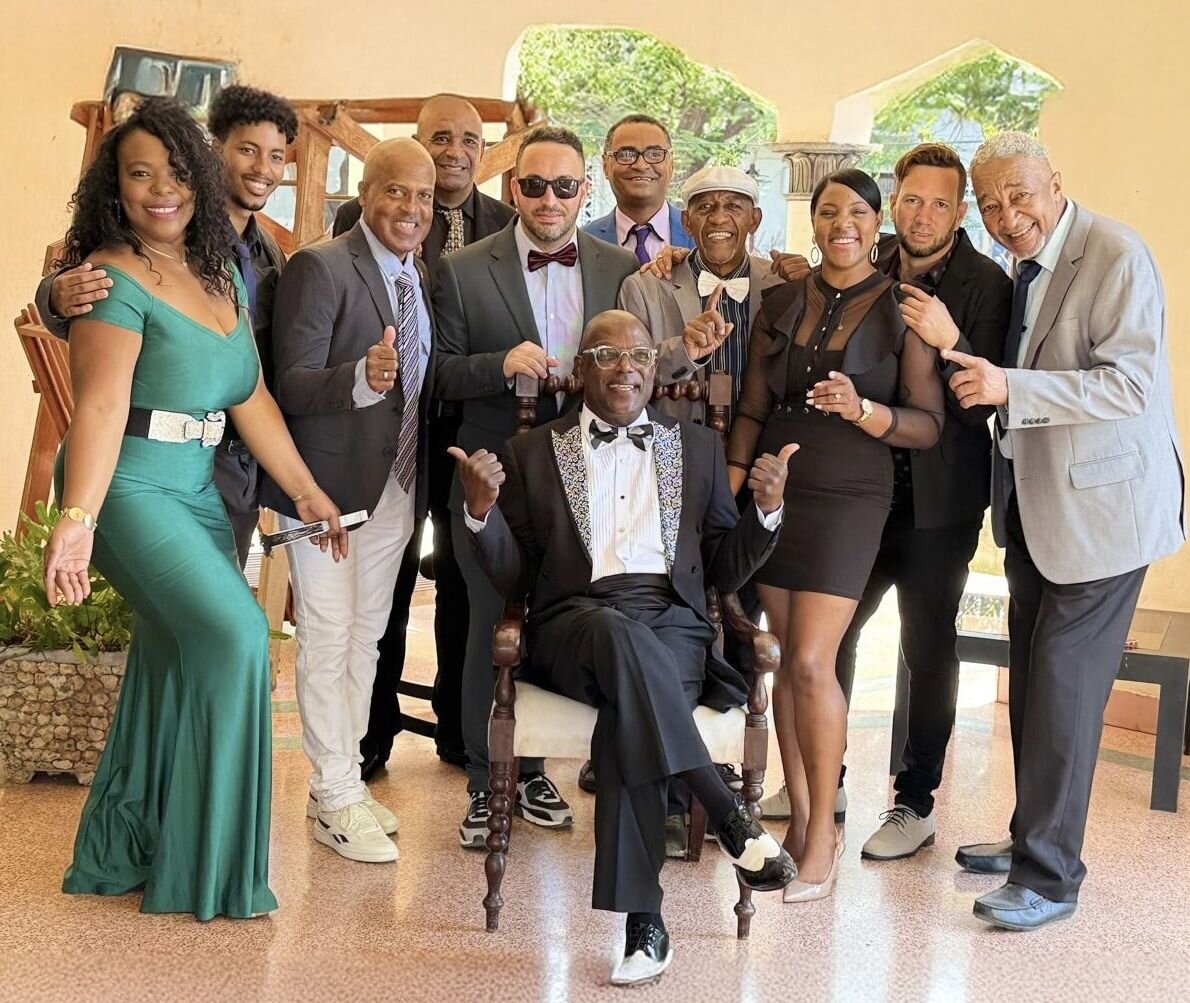 A poster for Jesus “Aguaje” Ramos & the Buena Vista Orchestra event